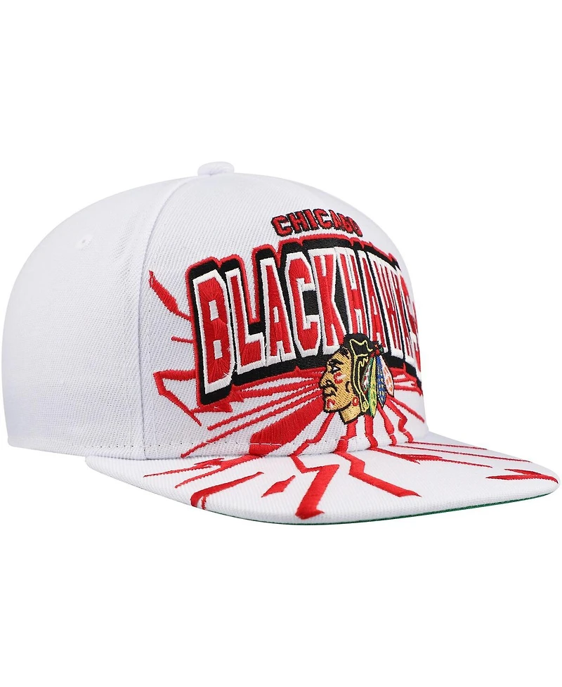 Mitchell & Ness Big Boys and Girls White Chicago Blackhawks After Shock Snapback Hat