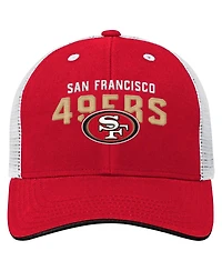 Outerstuff Preschool Scarlet San Francisco 49ers Core Lockup Trucker Adjustable hat