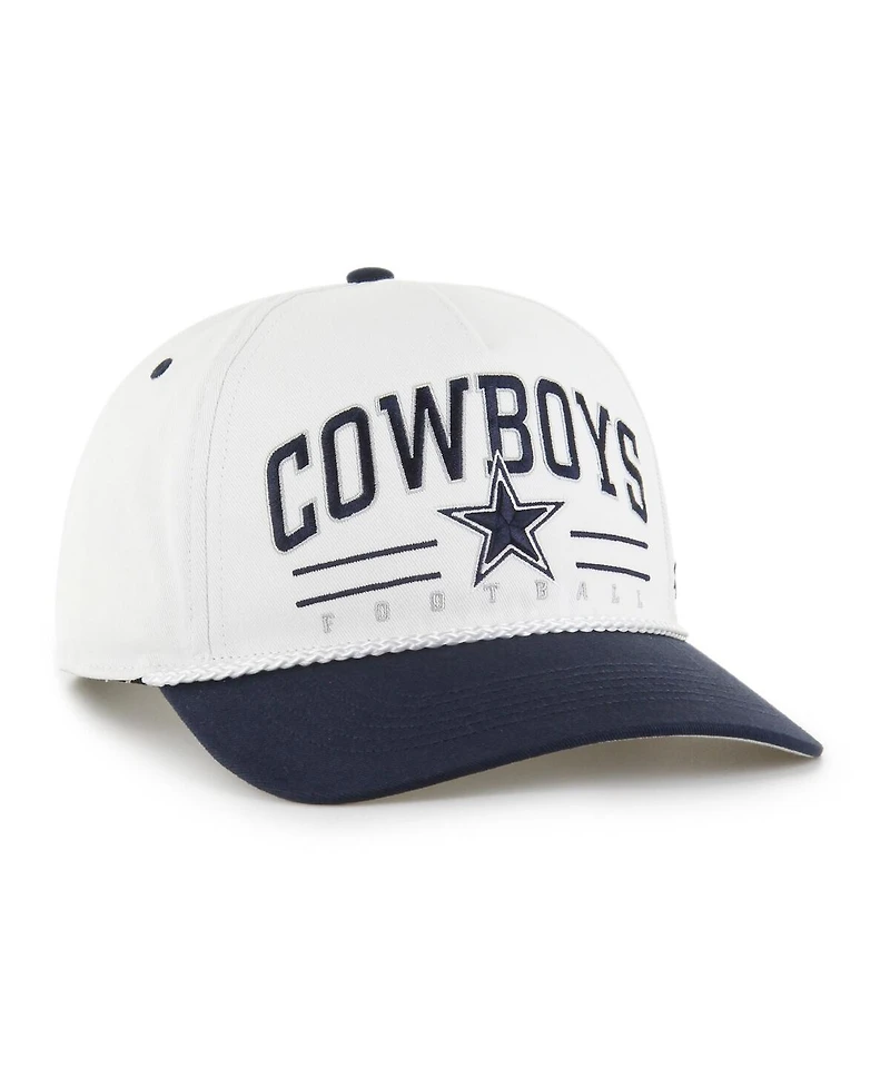 '47 Brand Men's White Dallas Cowboys Roscoe Two-Toned Hitch Adjustable Hat