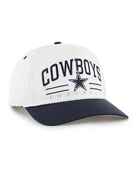'47 Brand Men's White Dallas Cowboys Roscoe Two-Toned Hitch Adjustable Hat