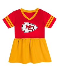Outerstuff Girls Toddler Red Kansas City Chiefs Stadium Lights Fashion Jersey Dress