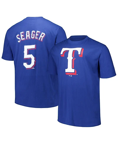 Fanatics Men's Corey Seager Royal Texas Rangers Big Tall Name Number T-Shirt