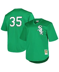 Mitchell & Ness Men's Profile Frank Thomas Kelly Green Chicago White Sox Big Tall Cooperstown Collection Mesh Batting Practice Jersey