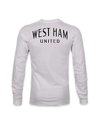 1863FC Men's Gray West Ham United Back Team Arch Long Sleeve T-Shirt