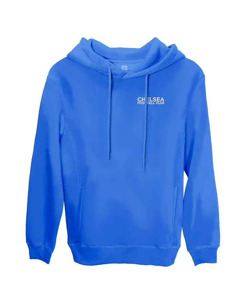 1863FC Men's Blue Chelsea Wordmark Fleece Pullover Hoodie