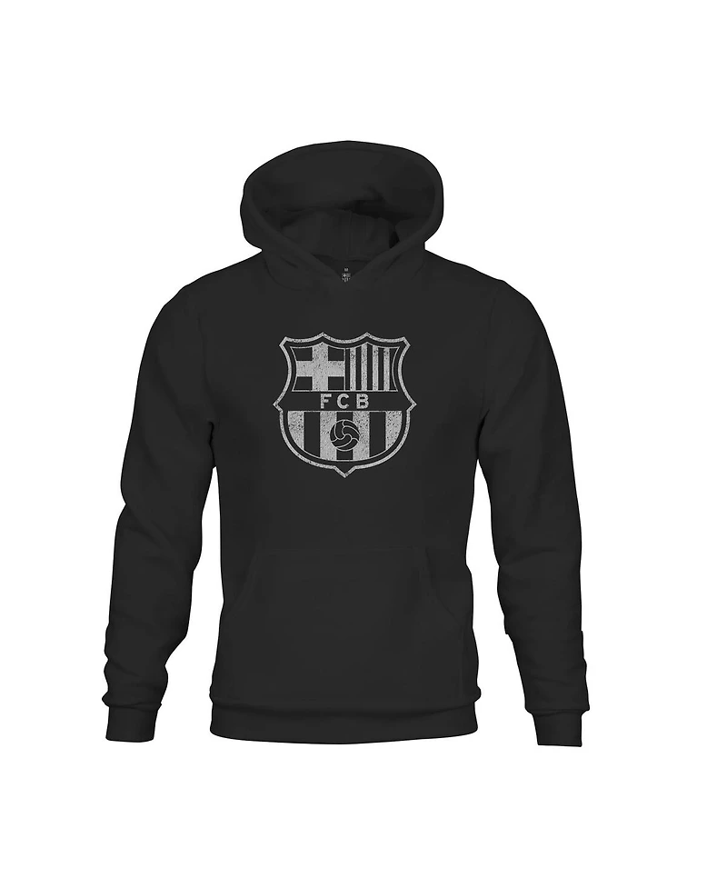 1863FC Big Boys and Girls Black Barcelona Pullover Hoodie