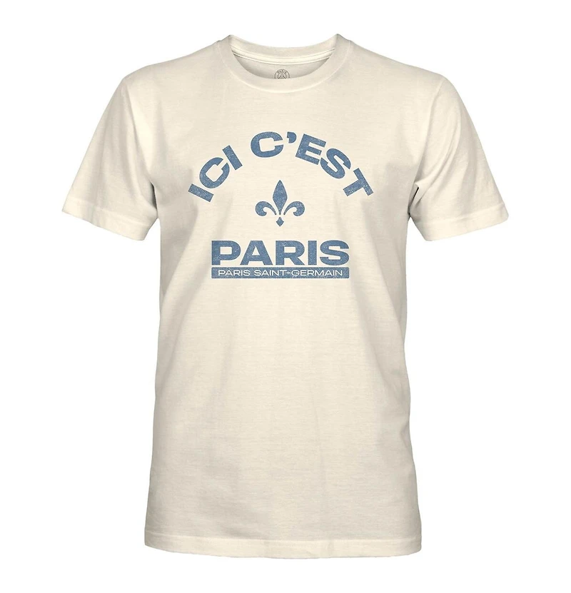 1863FC Men's Tan Paris Saint-Germain Team Arch T-Shirt