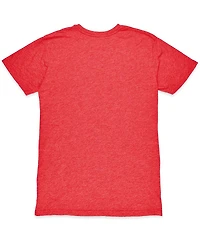 1863FC Men's Heather Red Phoenix Rising Fc Team Arch Vintage Tri-Blend T-Shirt