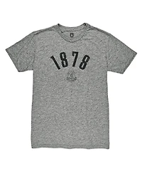 1863FC Men's Heather Gray Everton Arched Date Vintage Tri-Blend T-Shirt