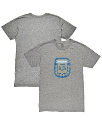 1863FC Men's Heather Gray Argentina National Team Retro Badge Tri-Blend T-Shirt