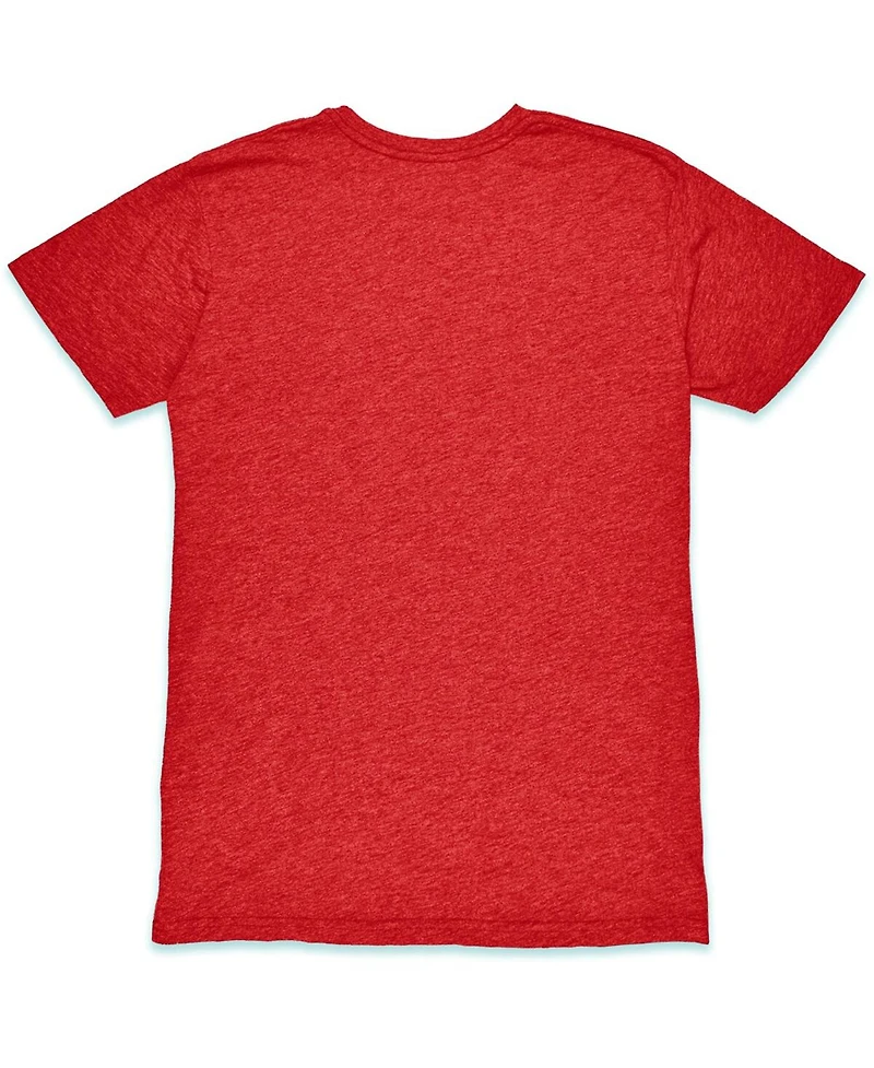 1863FC Men's Red Barcelona Mono Crest Twisted Tri-Blend Slub T-Shirt