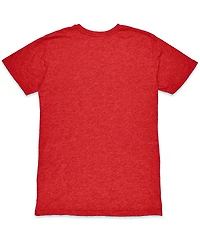 1863FC Men's Red Barcelona Mono Crest Twisted Tri-Blend Slub T-Shirt