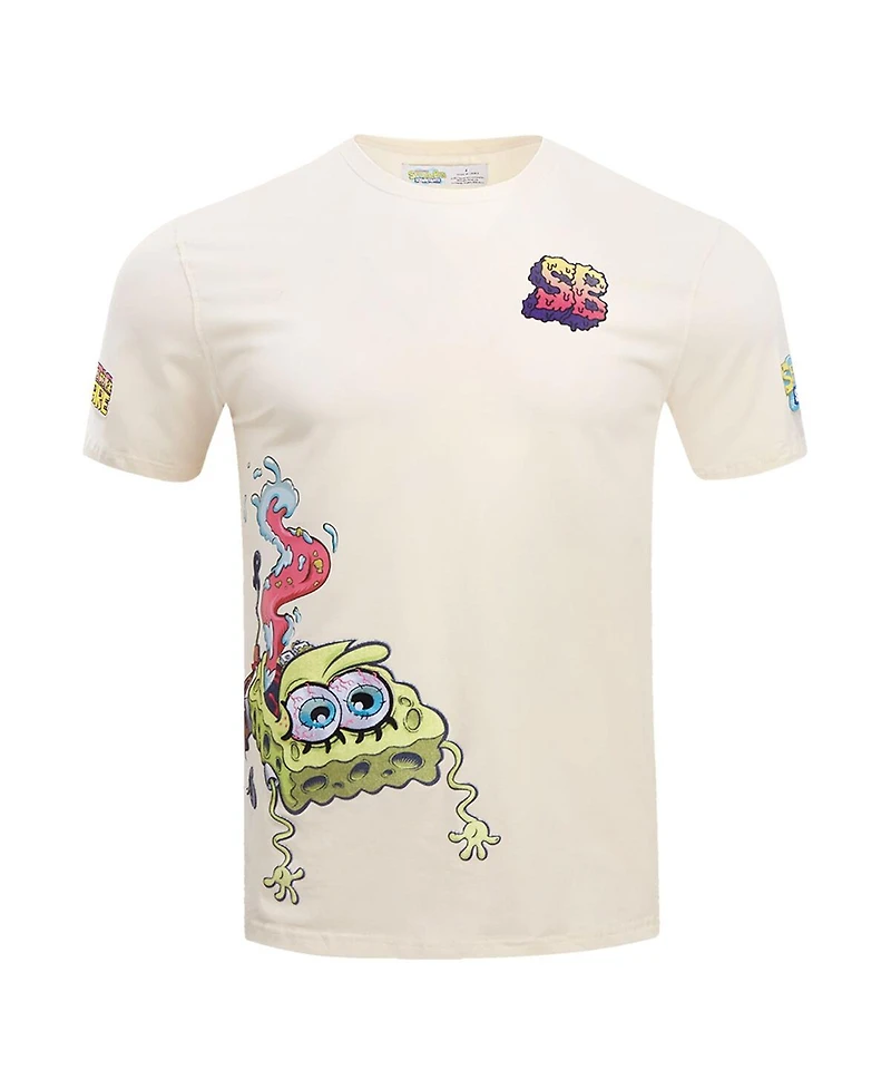 Freeze Max Men's Natural SpongeBob SquarePants Sharp Skillz T-Shirt