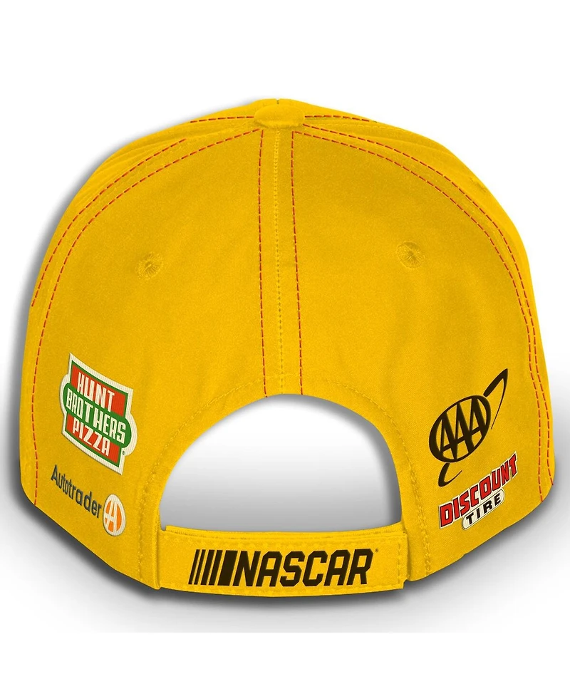 Checkered Flag Sports Men's and Women's Yellow Joey Logano Shell Pennzoil Uniform Adjustable Hat