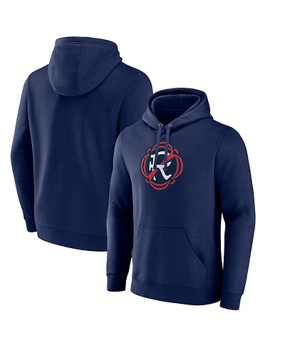 Fanatics Men's Navy New England Revolution Team Logo Fleece Pullover Hoodie