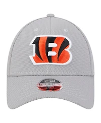 New Era Big Boys and Girls Gray Cincinnati Bengals Main 9FORTY Adjustable Hat