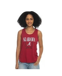 ZooZatz Women's Crimson Alabama Crimson Tide Everyday Tri-Blend Tank Top