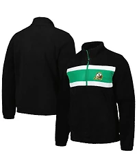 G-iii Sports by Carl Banks Men's Black Oregon Ducks Pinch Runner Half-Zip Hoodie