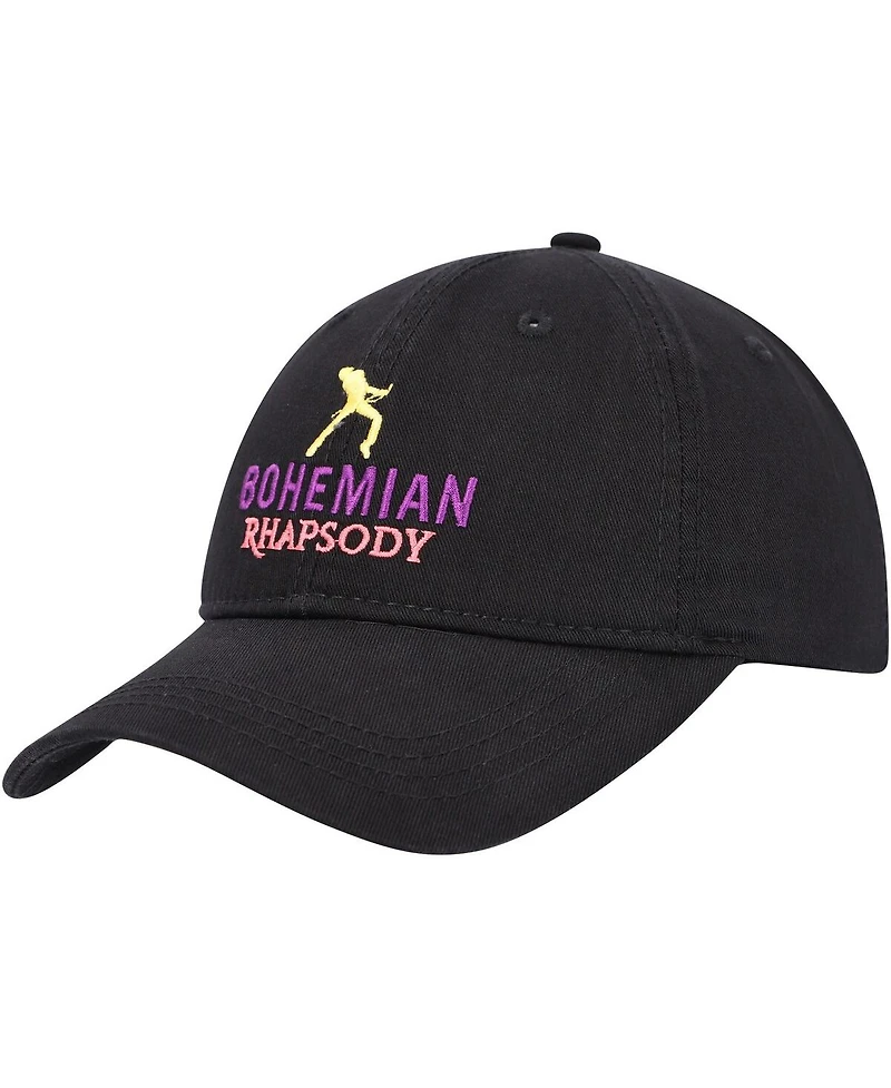 Bravado Men's and Women's Black Queen Bohemian Rhapsody Dad Adjustable Hat