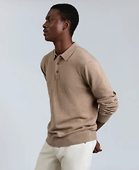 Kenneth Cole Men's Long Sleeve Polo Sweater