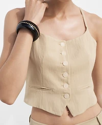 Mango Women's Lyocell Suit Vest