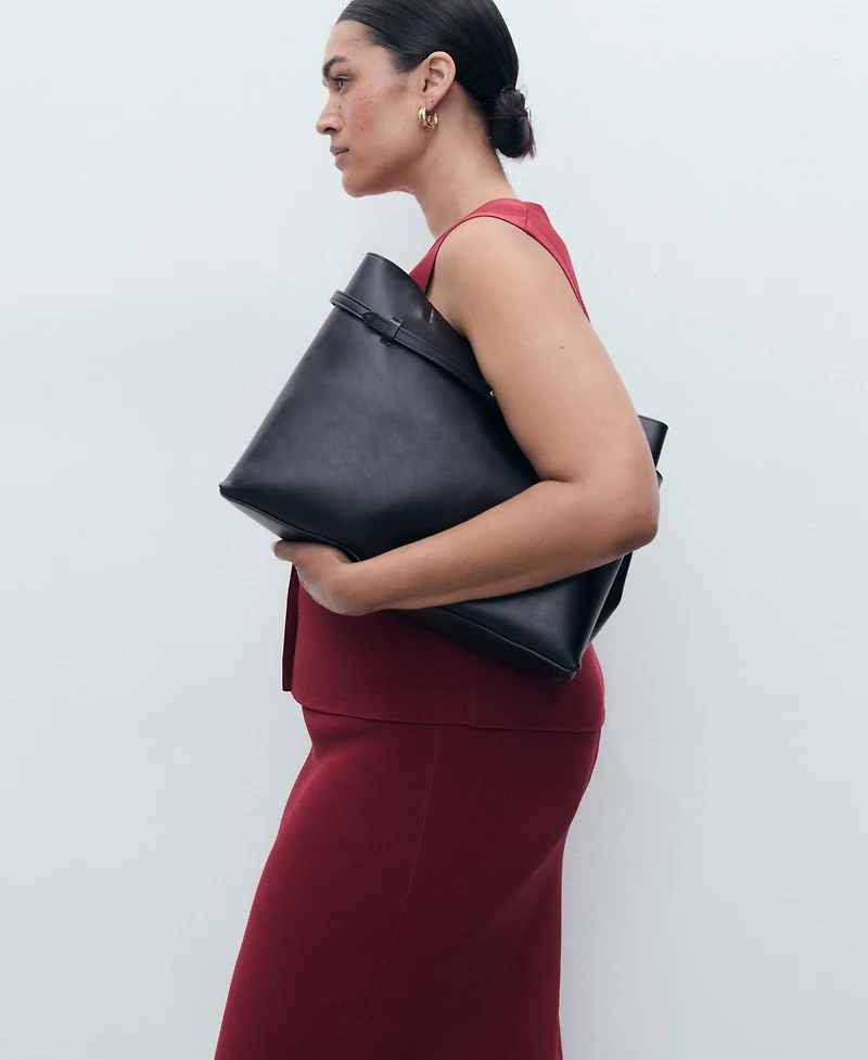 Mango Women's Fine Knit Midi Skirt