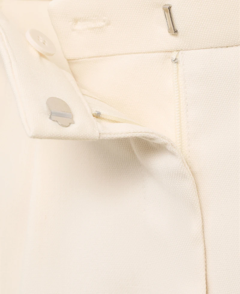 Mango Women's Straight-Fit Pleated Pants