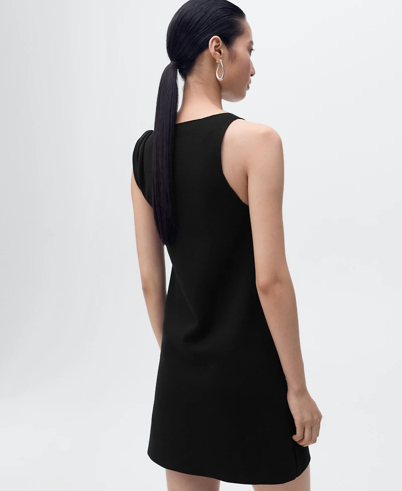 Mango Women's Asymmetrical Knitted Dress