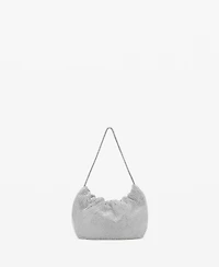 Mango Women's Rhinestone Shoulder Bag