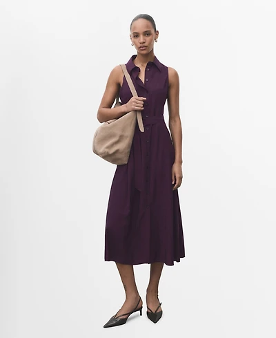 Mango Women's Belt Shirt Dress