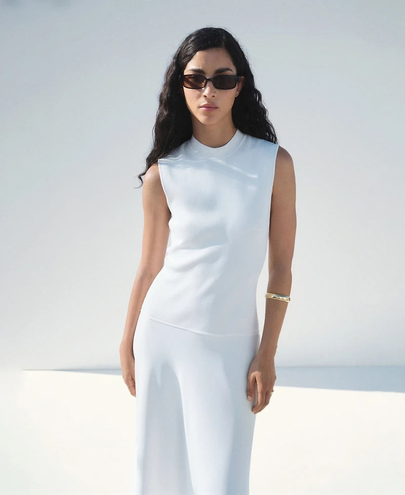 Mango Women's Combined Long Dress