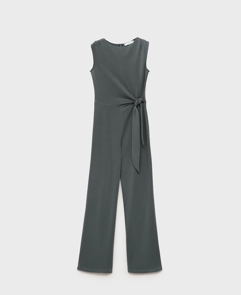 Mango Women's Long Knot Jumpsuit