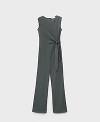 Mango Women's Long Knot Jumpsuit