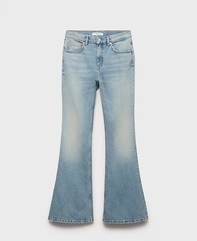 Mango Women's Mid-Rise Flared Jeans