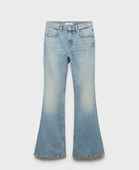 Mango Women's Mid-Rise Flared Jeans