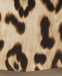 Mango Women's Animal-Print Fluid Top