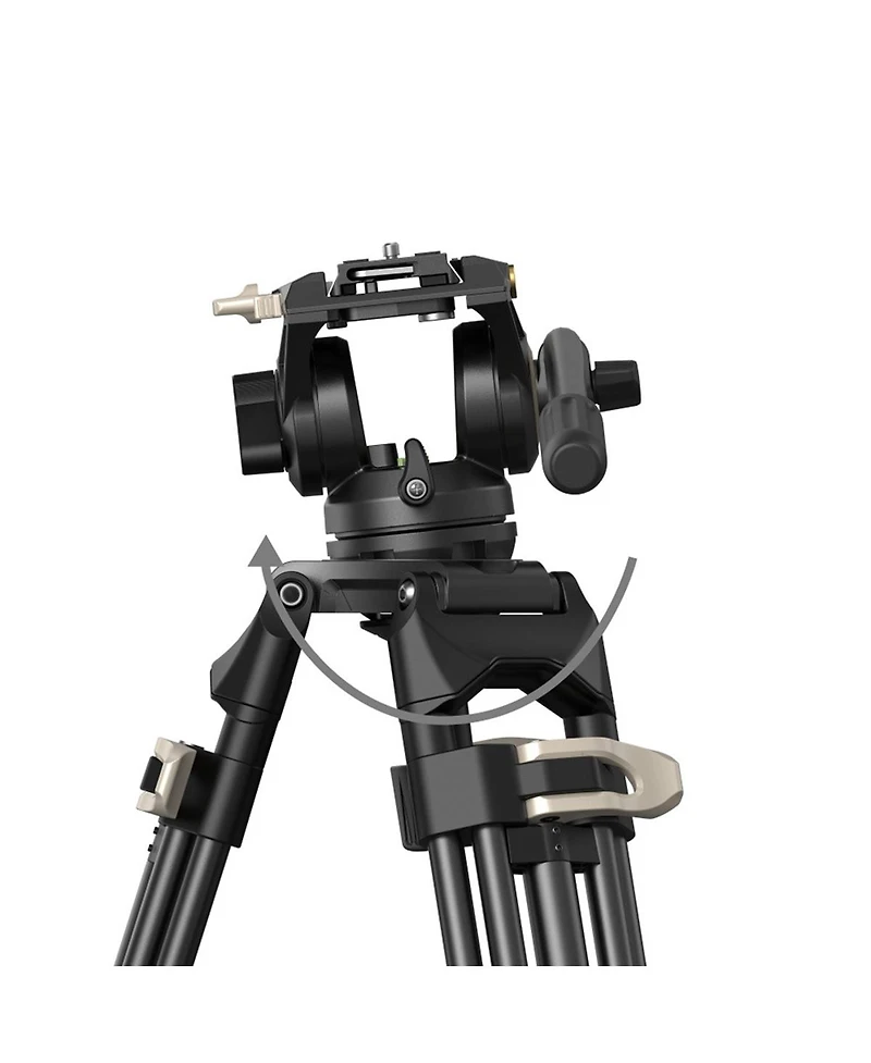 SmallRig Ad-01 3751B 3-Section Heavy-Duty Aluminum Tripod with Fluid Head