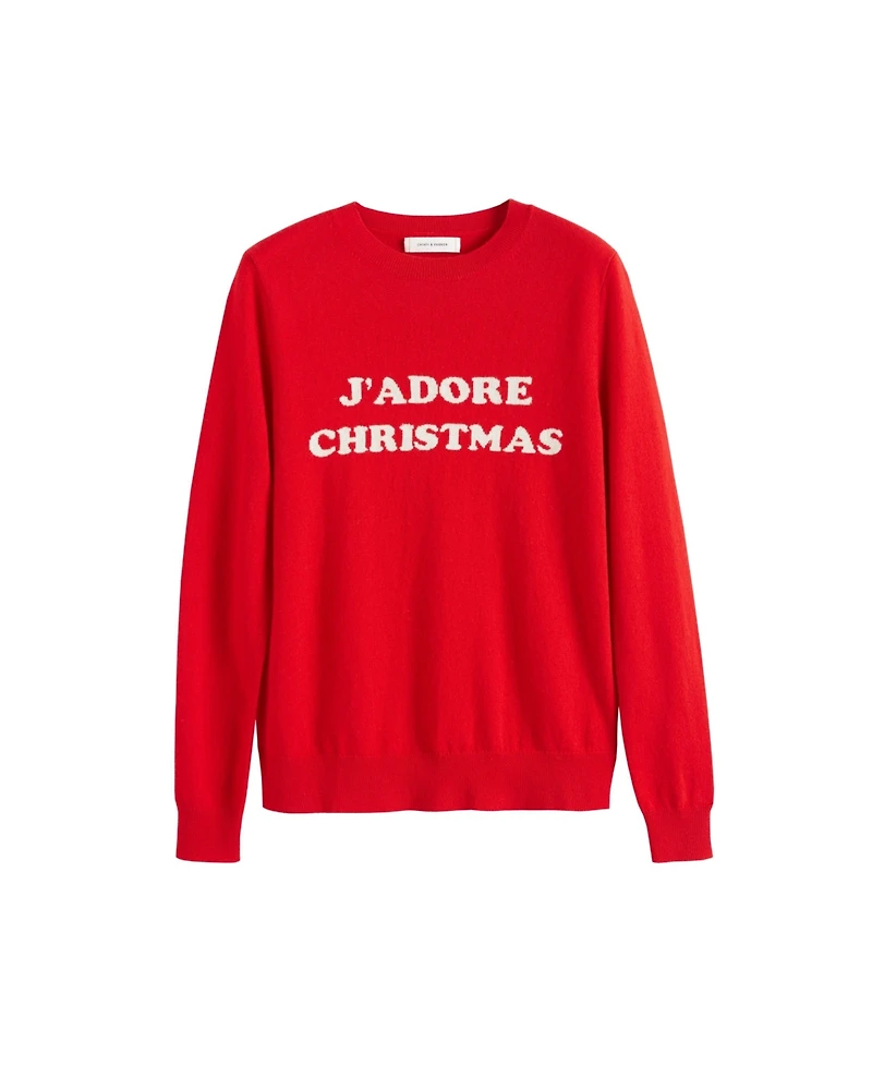Chinti & Parker Women's Wool-Cashmere J'adore Christmas Sweater