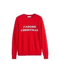 Chinti & Parker Women's Wool-Cashmere J'adore Christmas Sweater