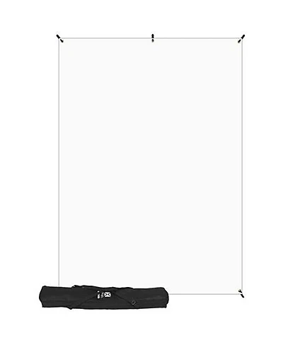 Westcott 5 x 7' White X-Drop Backdrop Kit, with X-Drop Stand and Travel Case