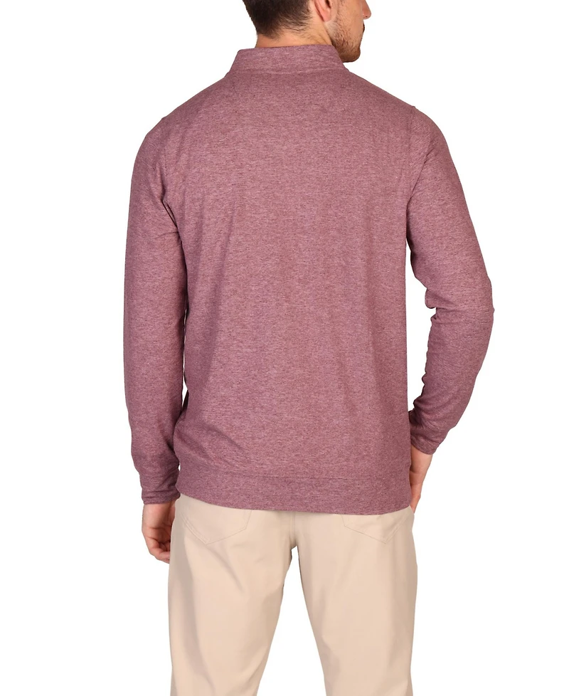 Tailorbyrd Brushed Melange Super Soft Quarter Zip