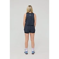 Oosc Women's Infinite Cropped Tank Top - Black Leopard