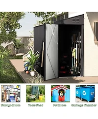 Aecojoy 4'x7' Lean to Shed Outdoor Storage