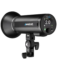 Westcott Westcott FJ200 Round Head Pocket Strobe with 1.3 sec. Recycle Time, Ttl, Hss and Includes Tilter Bracket, 30-Degree Honeycomb Grid with Gel C