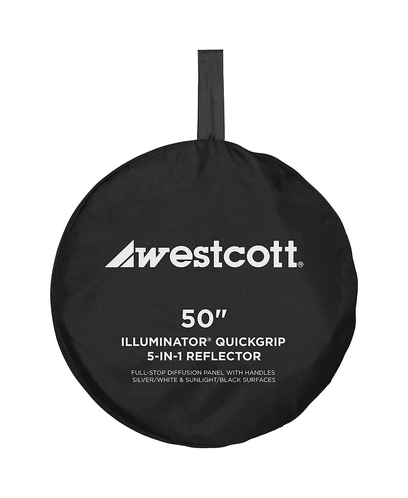 Westcott Illuminator 50" QuickGrip 5-In-1 Reflector