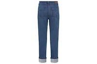 Olsen Women's Mona Fit Straight Leg 5-Pocket Jean with Rhinestone Hem