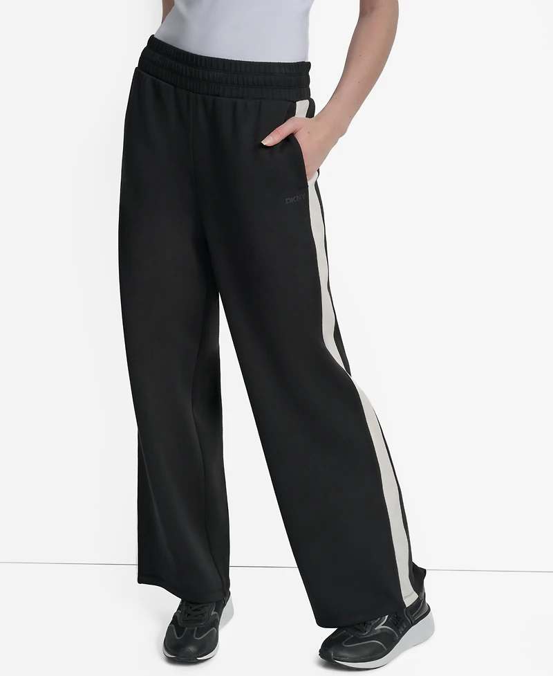 Dkny Women's Modified Wide-Leg Side-Stripe Pants