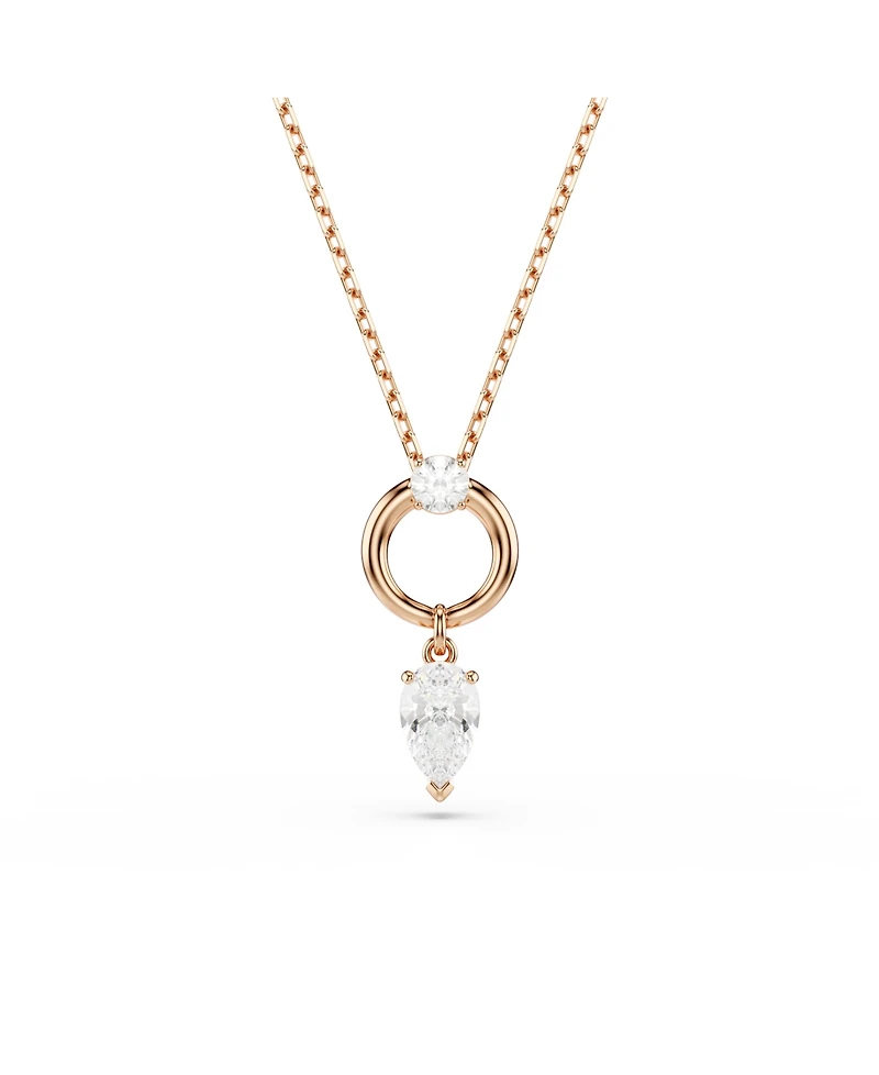 Swarovski Mesmera Rose Gold Tone Plated Earrings and Necklace Set