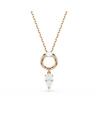 Swarovski Mesmera Rose Gold Tone Plated Earrings and Necklace Set