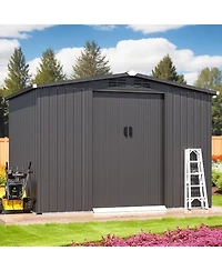 Aecojoy 8x6 Ft Outdoor Storage Tool Shed